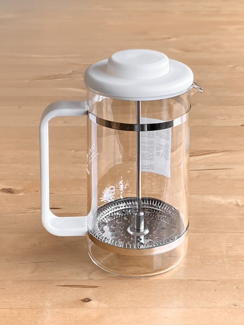 Vintage Classic Bodum Bistro 8-cup French Press Coffee Maker Matte White